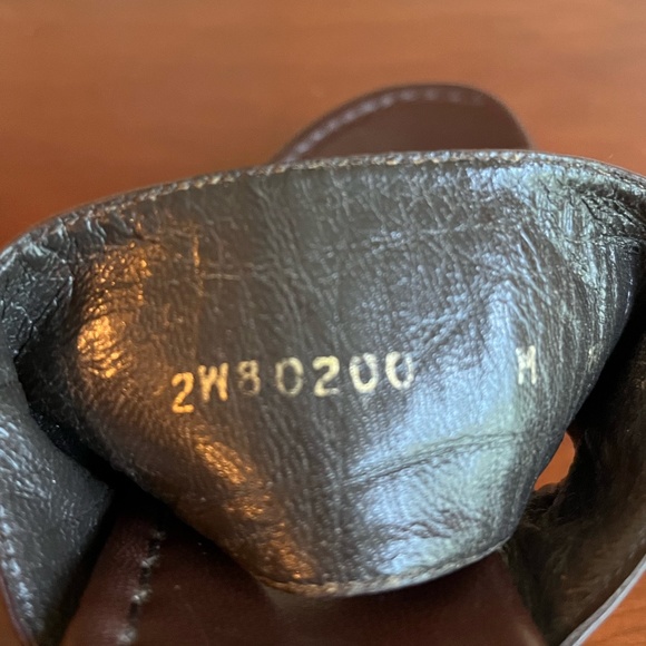 Stuart Weitzman Wooden and Leather Turquoise Beaded Sandals Size 8 1/2 M - Picture 9 of 10